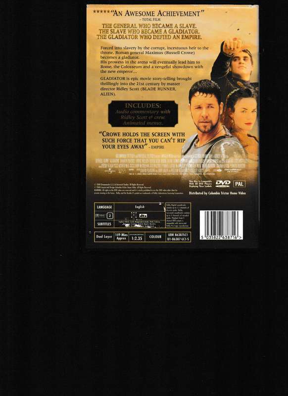 GLADIATOR DVD