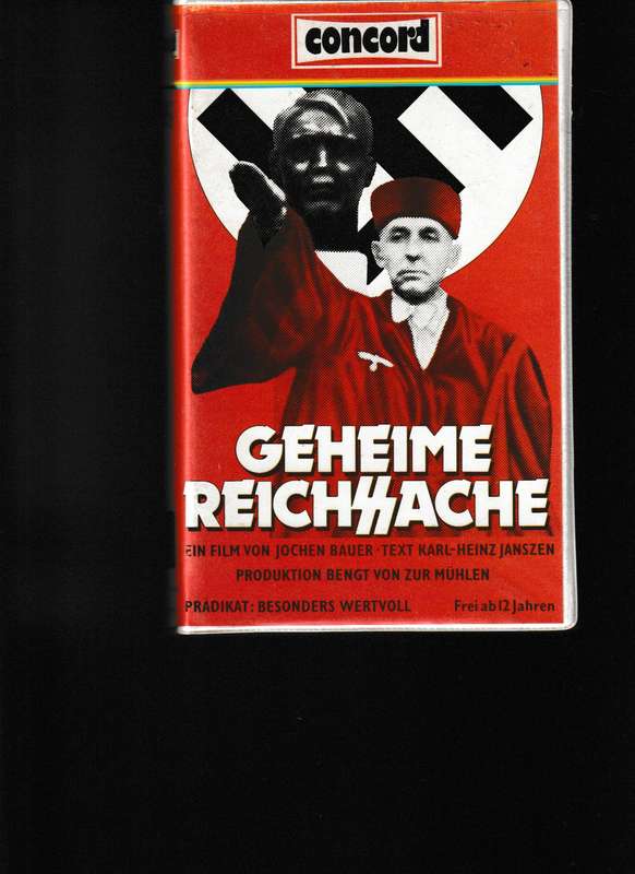 3 VHS TAPES ADOLF HITLER, GEHEIME REICHSSACHE AND WAFFEN-SS HITLER'S ELITE KAMPFTRUPPE