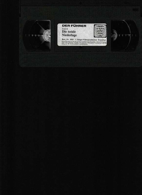 DER FUHRER ADOLF HITLER UND DAS 3. REICH 6 VHS TAPES