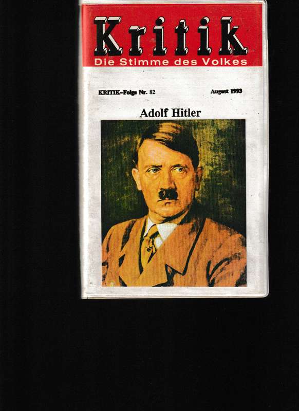 3 VHS TAPES ADOLF HITLER, GEHEIME REICHSSACHE AND WAFFEN-SS HITLER'S ELITE KAMPFTRUPPE