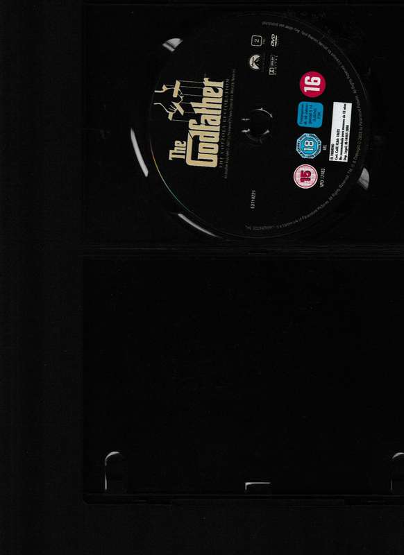 THE GODFATHER, THE COPPOLA RESTORATION, ALL 3 MOVIES PLUS 2 DVD'S WITH EXTRAS IN BOX SET