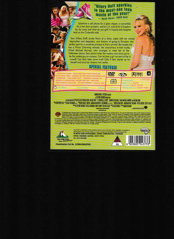 A CINDERELLA STORY DVD