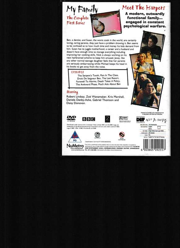MY FAMILY, FIRST, SECOND, FOURTH AND FIFTH SERIES DVD'S