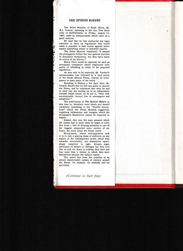 THE OPINION MAKERS by IVOR BENSON