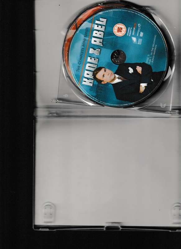 KANE & ABLE COMPLETE MINI SERIES DVD'S, BASED ON THE BEST SELLING NOVEL BY JEFFREY ARCHER