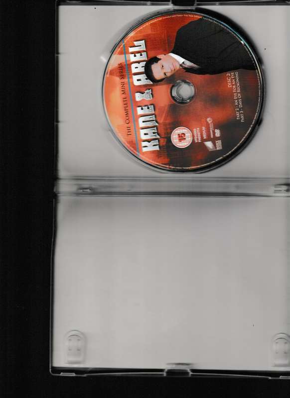 KANE & ABLE COMPLETE MINI SERIES DVD'S, BASED ON THE BEST SELLING NOVEL BY JEFFREY ARCHER