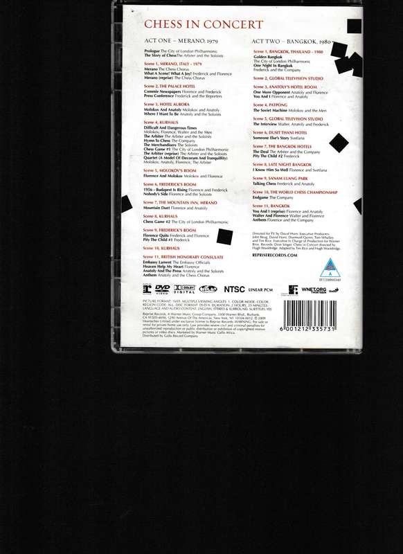 CHESS IN CONCERT DVD