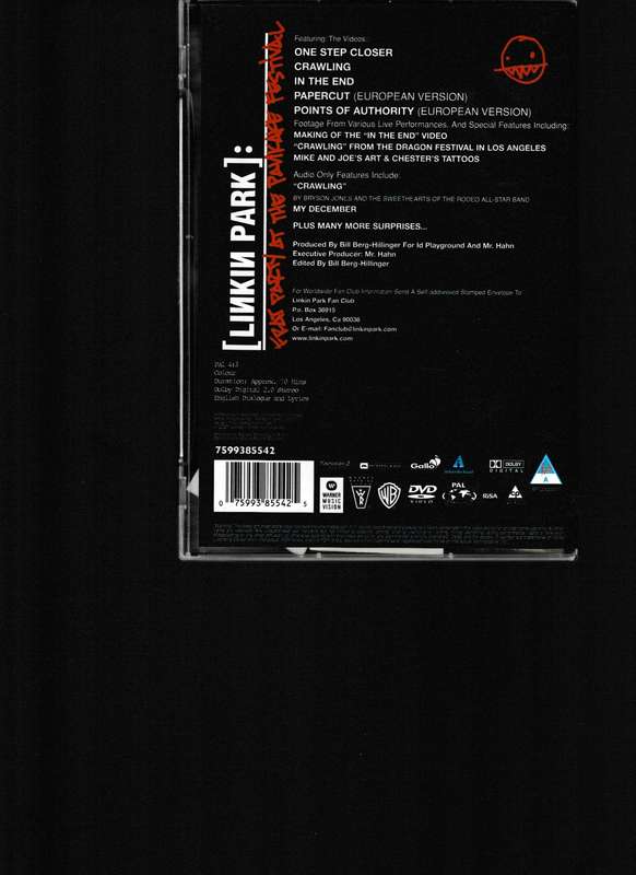 LINKIN PARK, FRAT PARTY AT THE PANKAKEFESTIVAL DVD