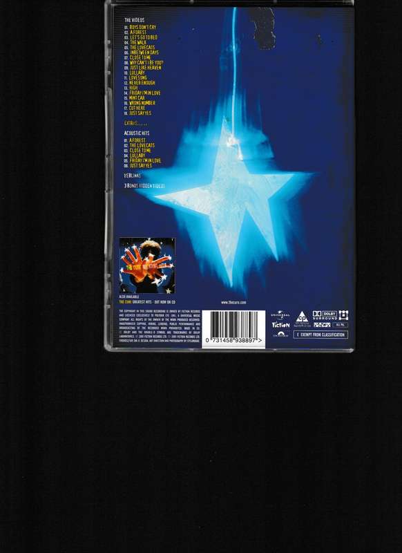 THE CURE, GREATEST HITS DVD