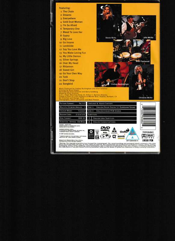 FLEETWOOD MAC, THE DANCE DVD
