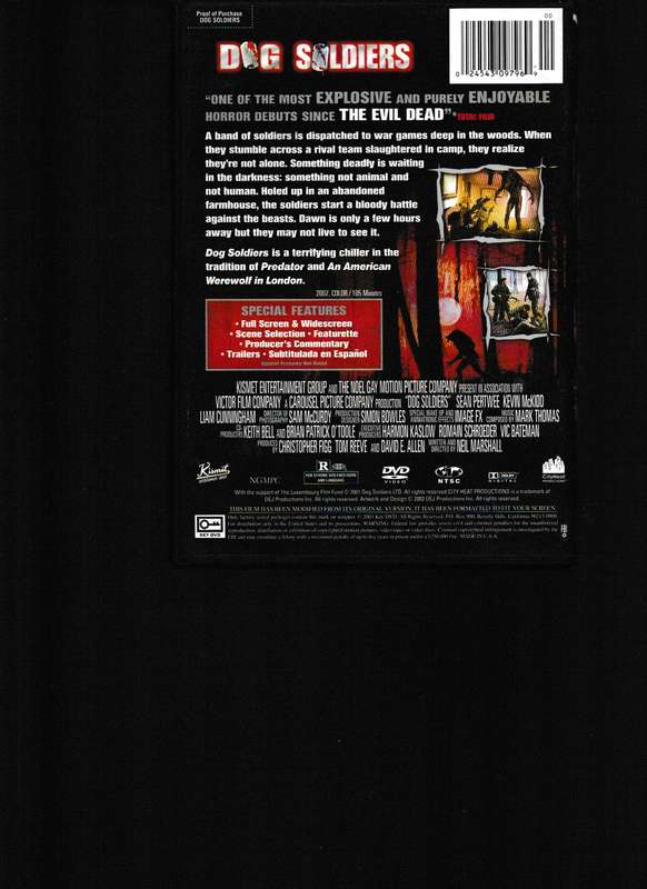 DOG SOLDIERS DVD