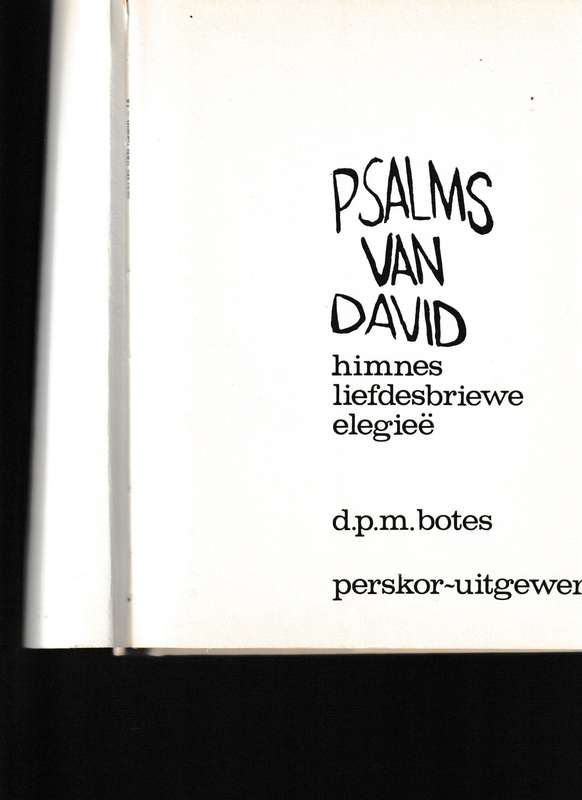 PSALMS VAN DAVID, HIMNES, LIEFDESBRIEWE, ELEGIEE