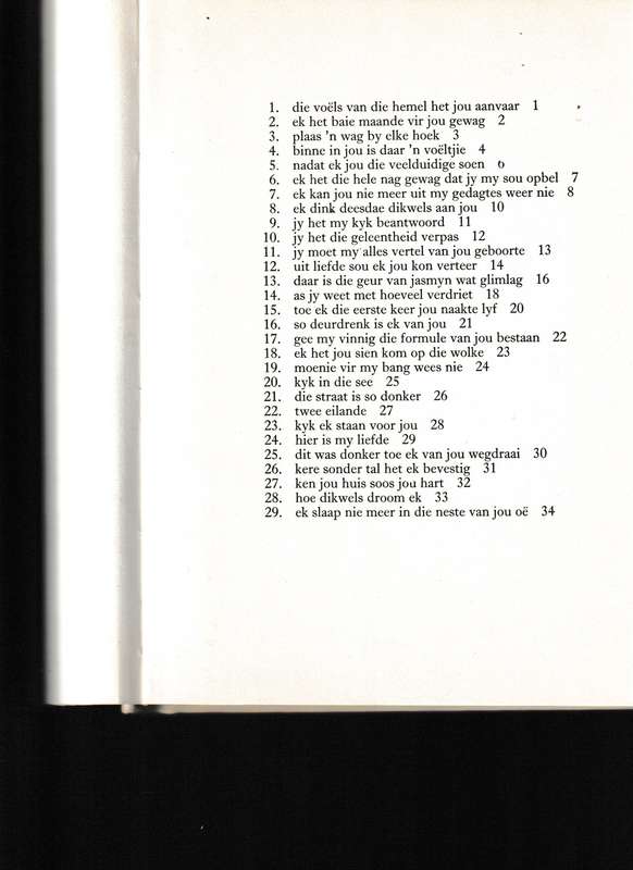 PSALMS VAN DAVID, HIMNES, LIEFDESBRIEWE, ELEGIEE