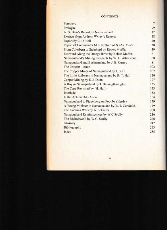 LIFE AND TRAVELS IN THE NORTH WEST 1850-1899, NAMAQUALAND, BUSHMANLAND & WEST COAST