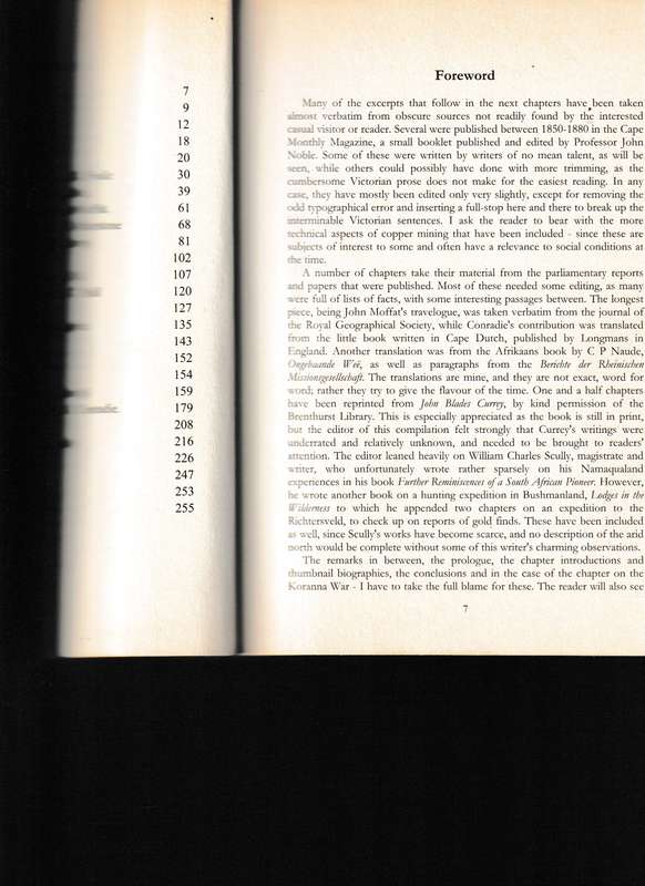 LIFE AND TRAVELS IN THE NORTH WEST 1850-1899, NAMAQUALAND, BUSHMANLAND & WEST COAST