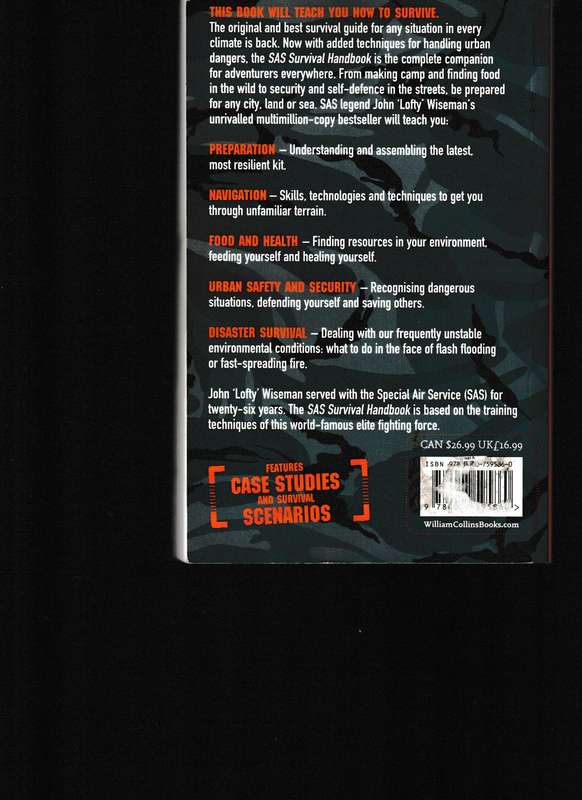 SAS SURVIVAL HANDBOOK, THE ULTIMATE GUIDE TO SURVIVING ANYWHERE