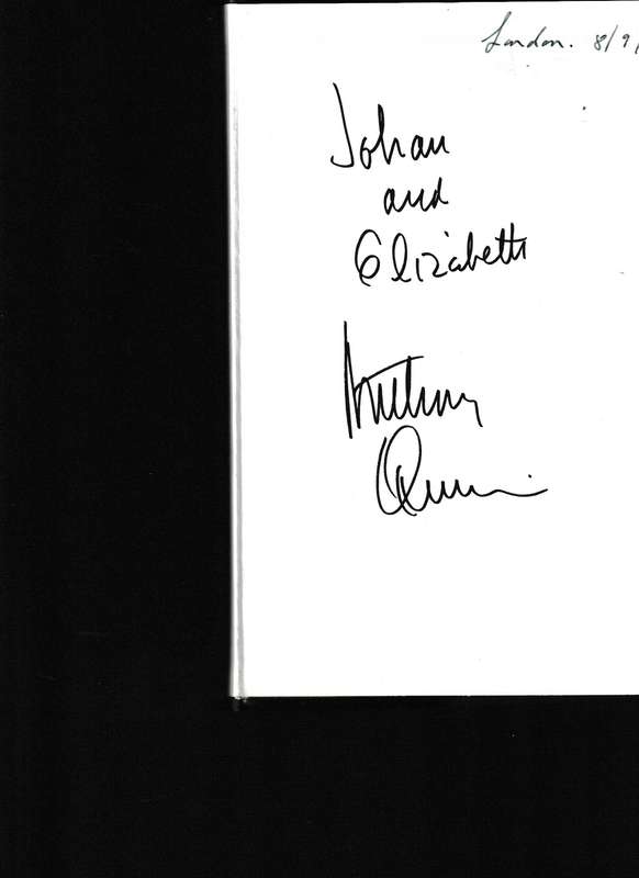 ONE MAN TANGO, ANTHONY QUINN, AN AUTOBIOGRAPHY * SIGNED *