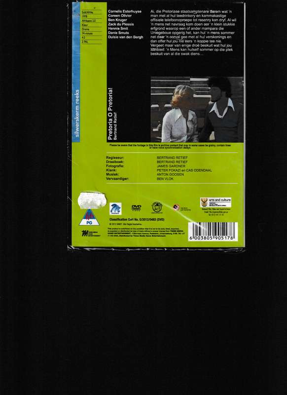PRETORIA O, PRETORIA DVD (NUUT EN GESEEL)