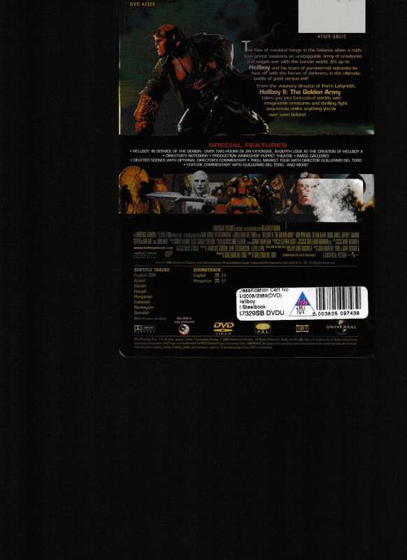 HELLBOY, THE GOLDEN ARMY, 2 DISC SPECIAL EDITION IN STEEL BOX