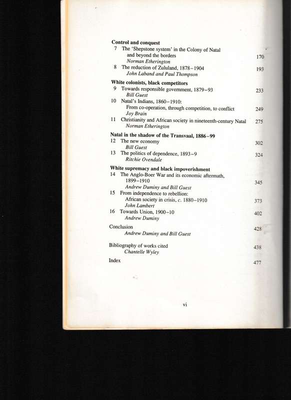 NATAL AND ZULULAND, FROM EARLIEST TIMES TO 1910