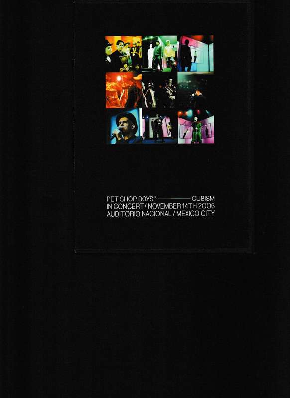 PET SHOP BOYS, CUBISM IN CONCERT NOVEMBER 14 2006 AUDITORIO NACIONAL MEXICO CITY DVD