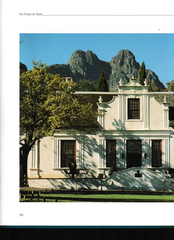 STELLENBOSCH, PLACE OF GABLES, OAKS & WINE
