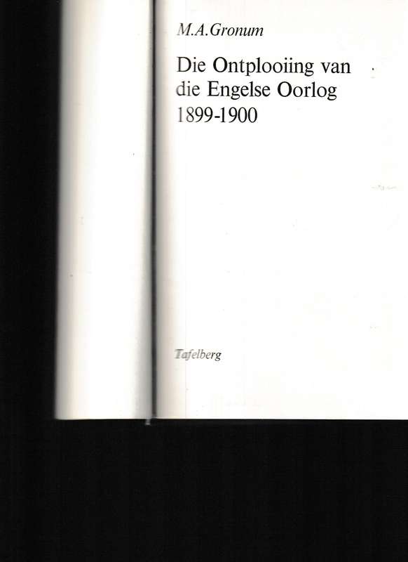 DIE ONTPLOOIING VAN DIE ENGELSE OORLOG 1899-1900