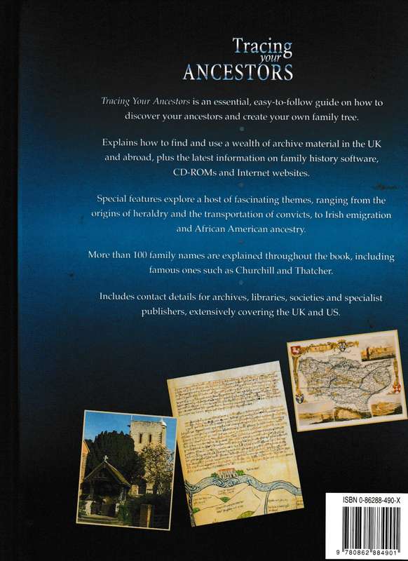 TRACING YOUR ANCESTORS, AN EASY REFERENCE GUIDE TO DRAWING UP YOUR FAMILY TREE, FREE CD