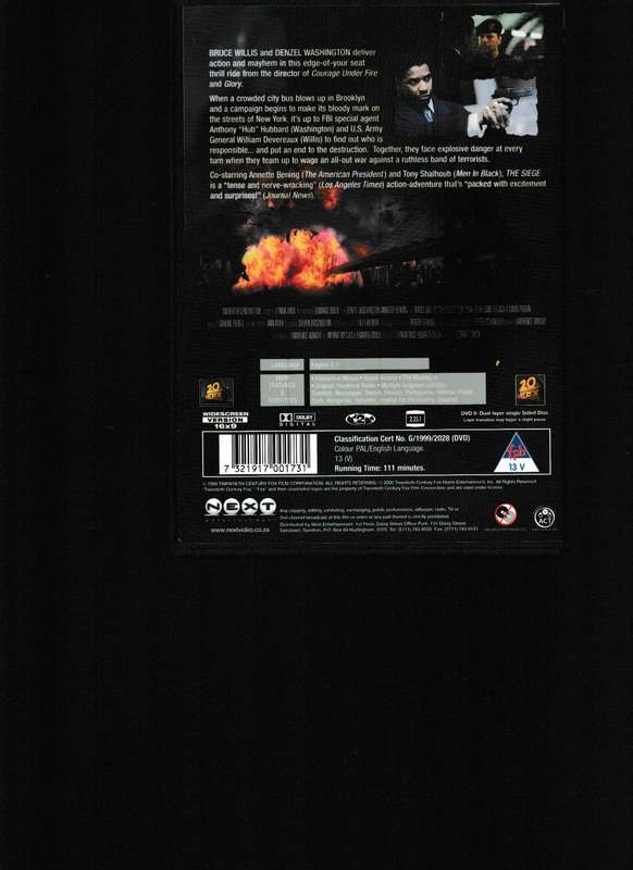 THE SIEGE DVD