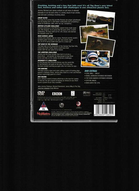 TOPGEAR, THE CHALLENGES 1-4 COLLECTION 6 DVD BOX SET