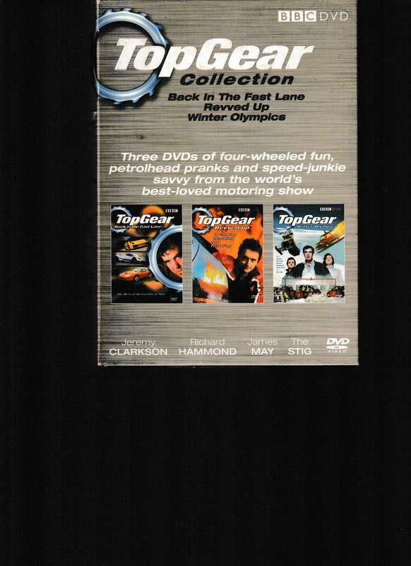 TOP GEAR COLLECTION, BACK IN THE FAST LANE, REVVED UP AND WINTER OLYMPICS DVD