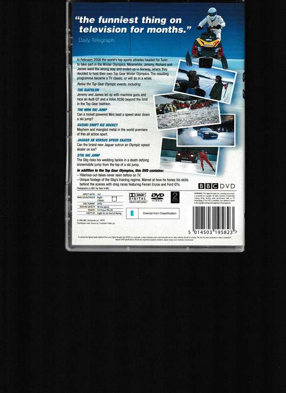 TOP GEAR COLLECTION, BACK IN THE FAST LANE, REVVED UP AND WINTER OLYMPICS DVD
