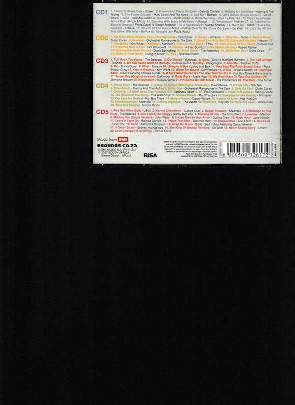 100 EIGHTIES HITS, 5 CD BOX SET