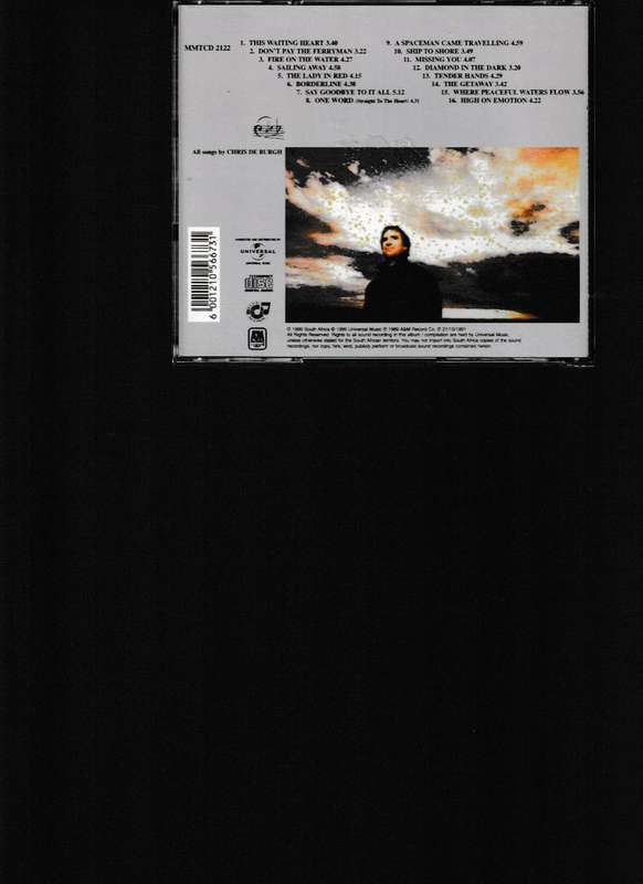 CHRIS DE BURGH, SPARK TO A FLAME, THE VERY BEST OF CD