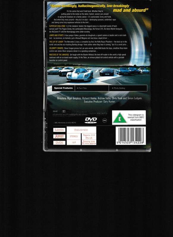 TOP GEAR COLLECTION, BACK IN THE FAST LANE, REVVED UP AND WINTER OLYMPICS DVD