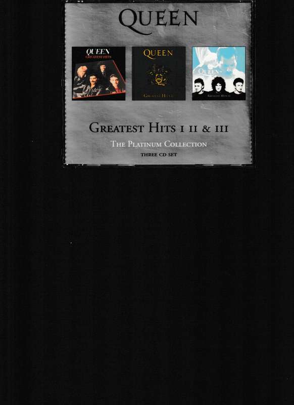 QUEEN THE PLATINUM COLLECTION, GREATEST HITS 1, 2 AND 3