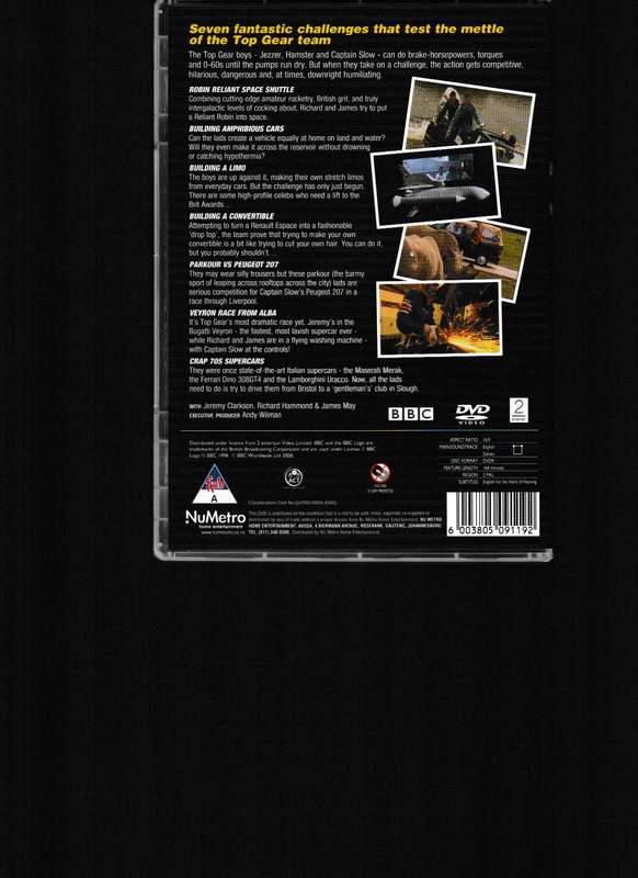 TOPGEAR, THE CHALLENGES 1-4 COLLECTION 6 DVD BOX SET