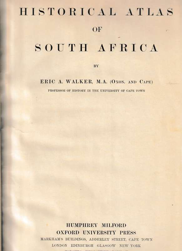 HISTORICAL ATLAS OF SOUTH AFRICA