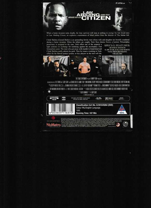 LAW ABIDING CITIZEN DVD