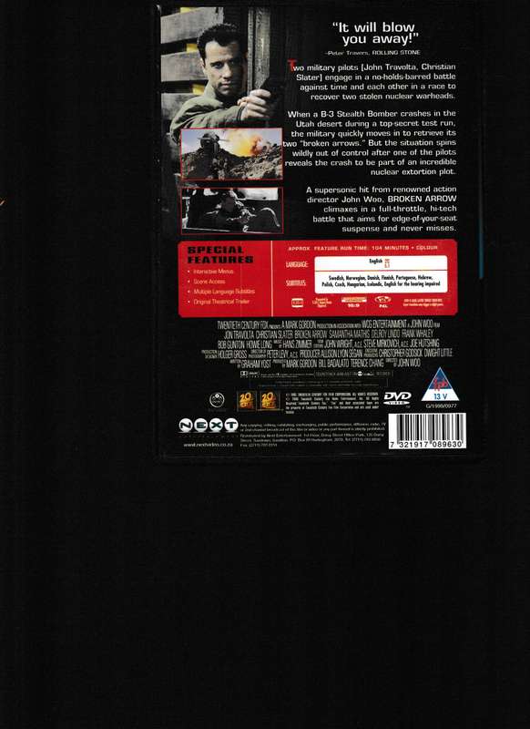 BROKEN ARROW DVD