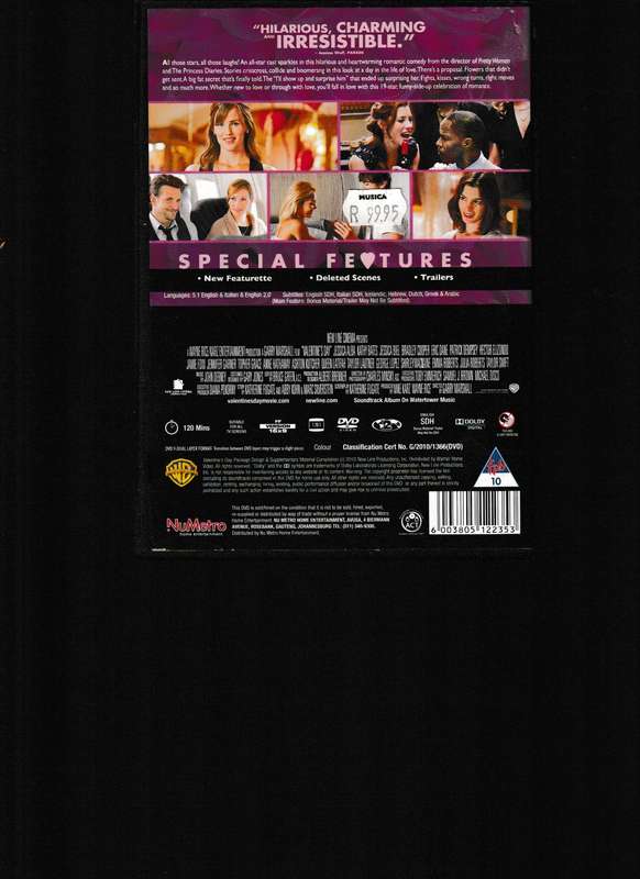 VALENTINE'S DAY DVD