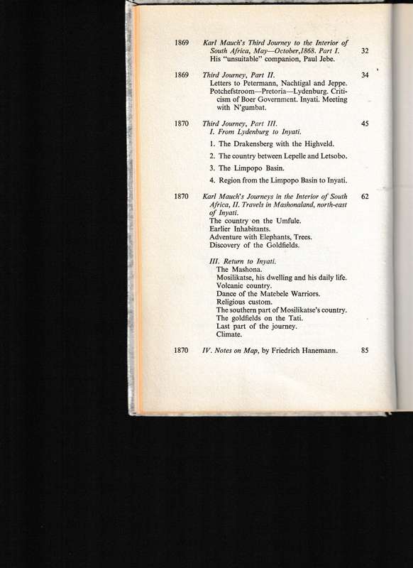 KARL MAUCH, AFRICAN EXPLORER, LIMITED COPIES