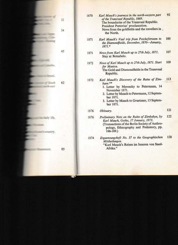 KARL MAUCH, AFRICAN EXPLORER, LIMITED COPIES