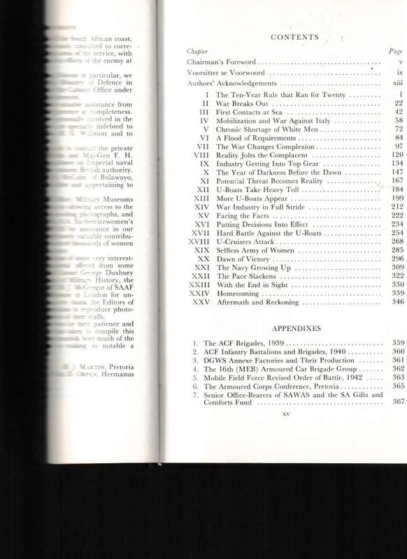 SOUTH AFRICA AT WAR, SOUTH AFRICAN FORCES WORLD WAR II VOL. 7