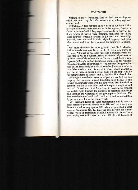 KARL MAUCH, AFRICAN EXPLORER, LIMITED COPIES
