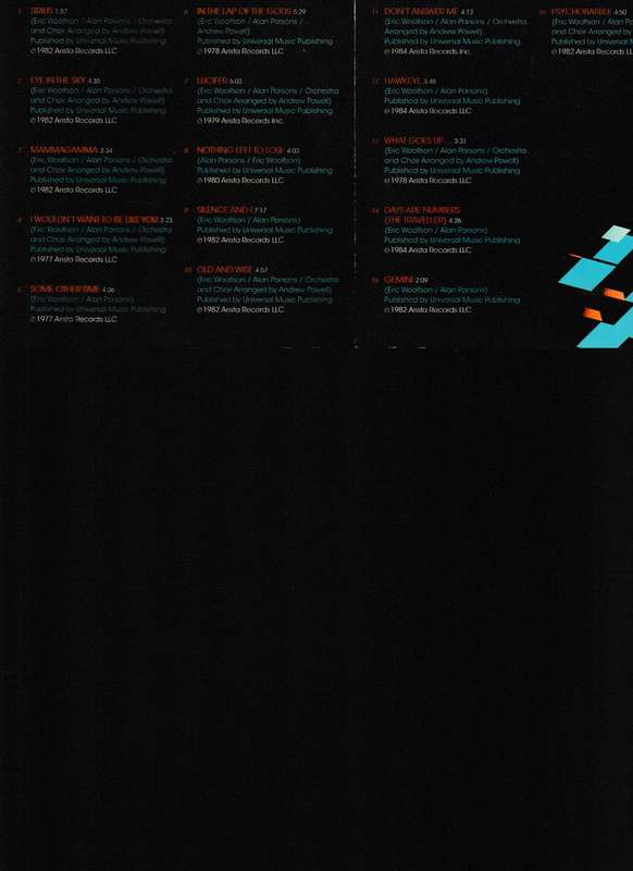 THE ALAN PARSONS PROJECT, THE COLLECTION CD