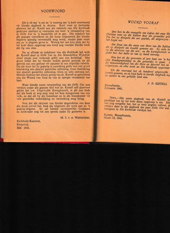 UITGEVRYFDE KORINGKORRELS deur J.D. KESTELL