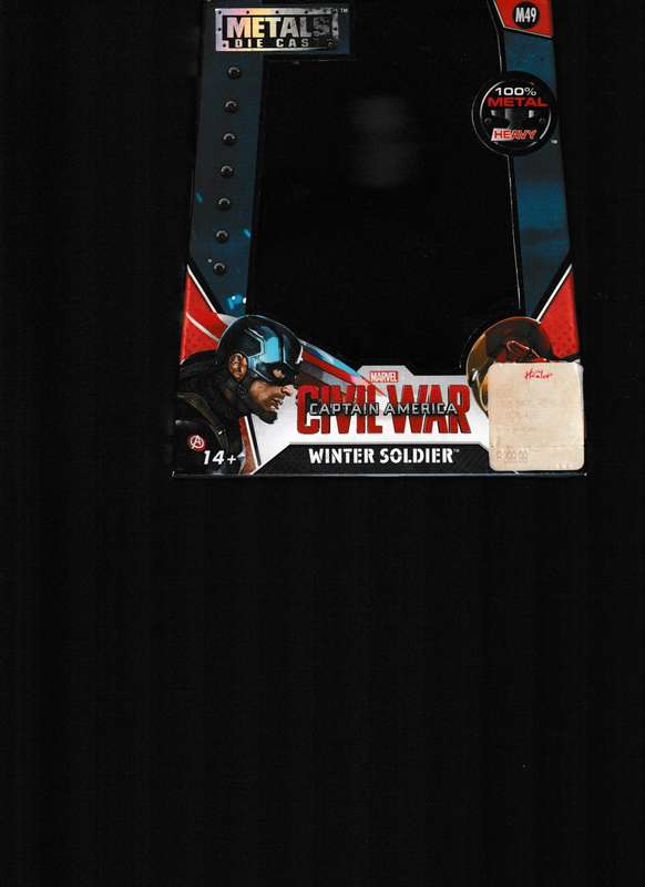 CAPTAIN AMERICA CIVIL WAR "WINTER SOLDIER" 100% METAL FIGURINE