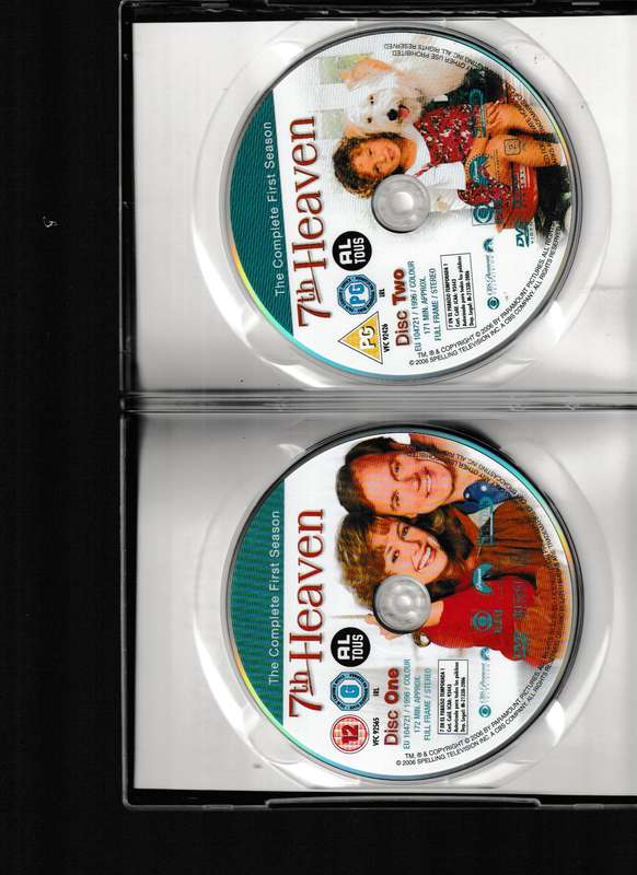 7TH HEAVEN 1 ST AND 2ND SEASONS, 12 DVD'S IN EXCELLENT CONDITION.
