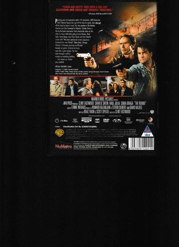 THE ROOKIE DVD